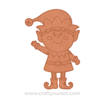 Elf Christmas Pre Marked MDF Design 1