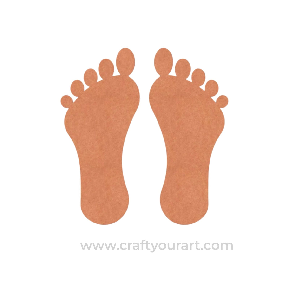 Feet Cutout MDF Design 1