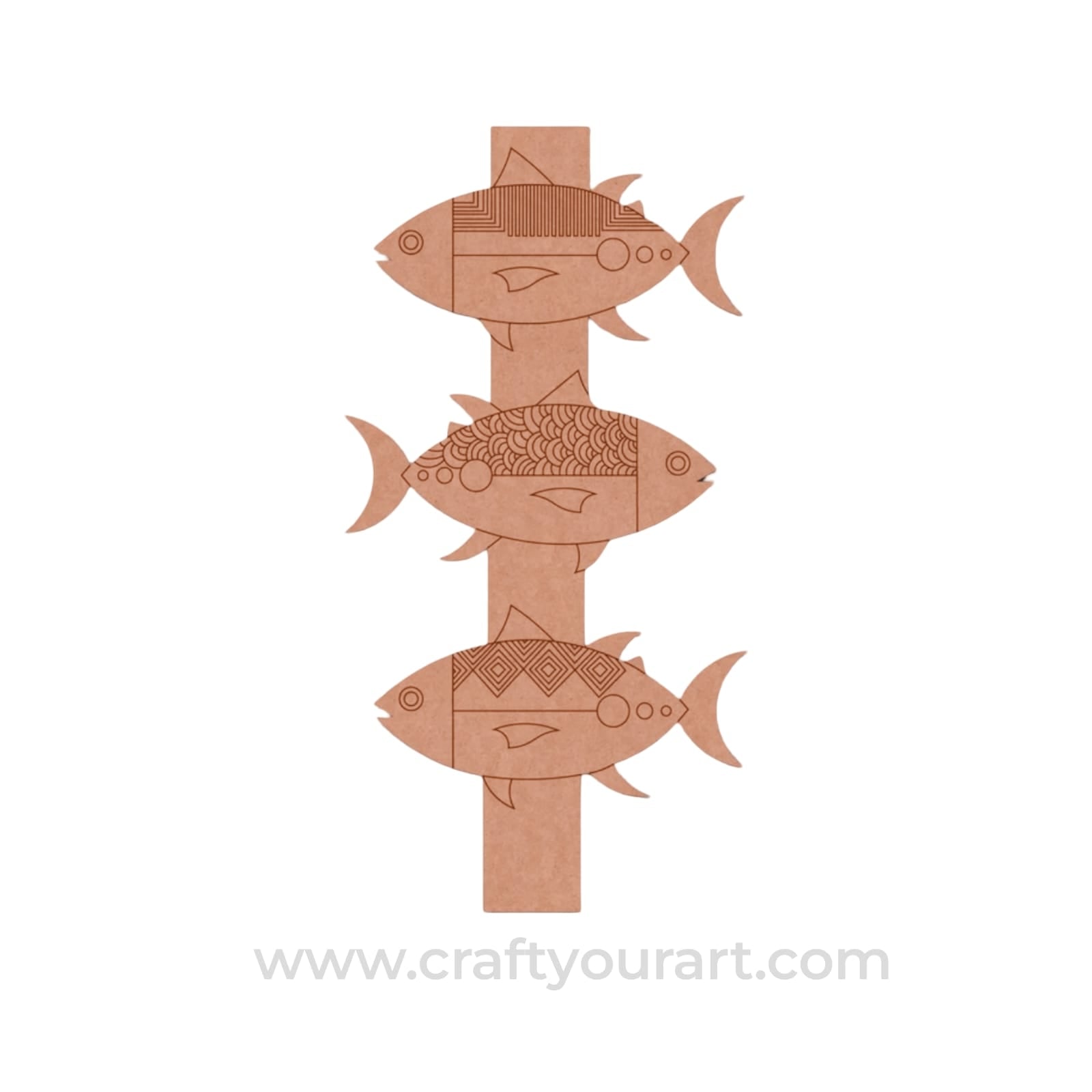 Fish Pre Marked Base MDF Design 1