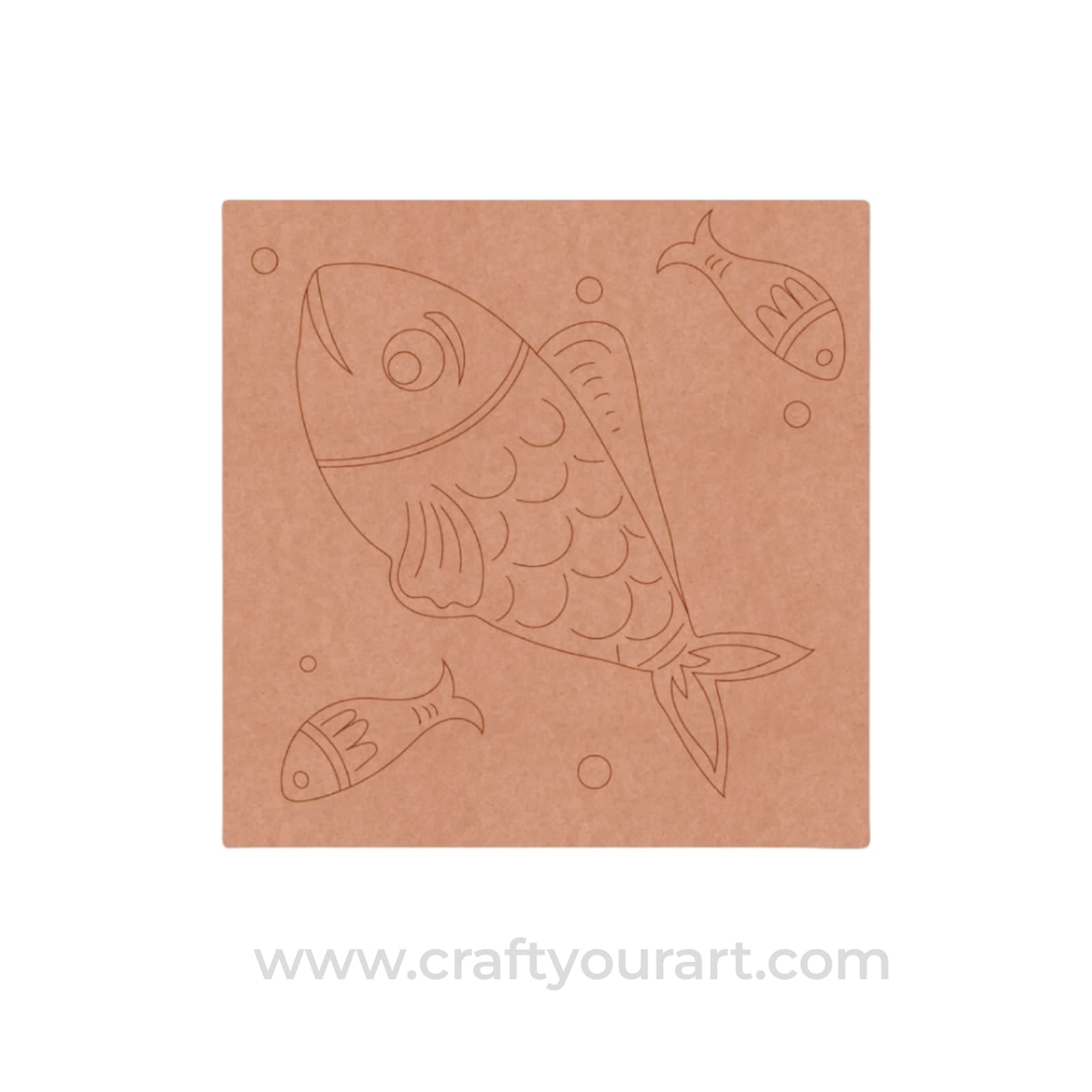 Fish Pre Marked Base MDF Design 2