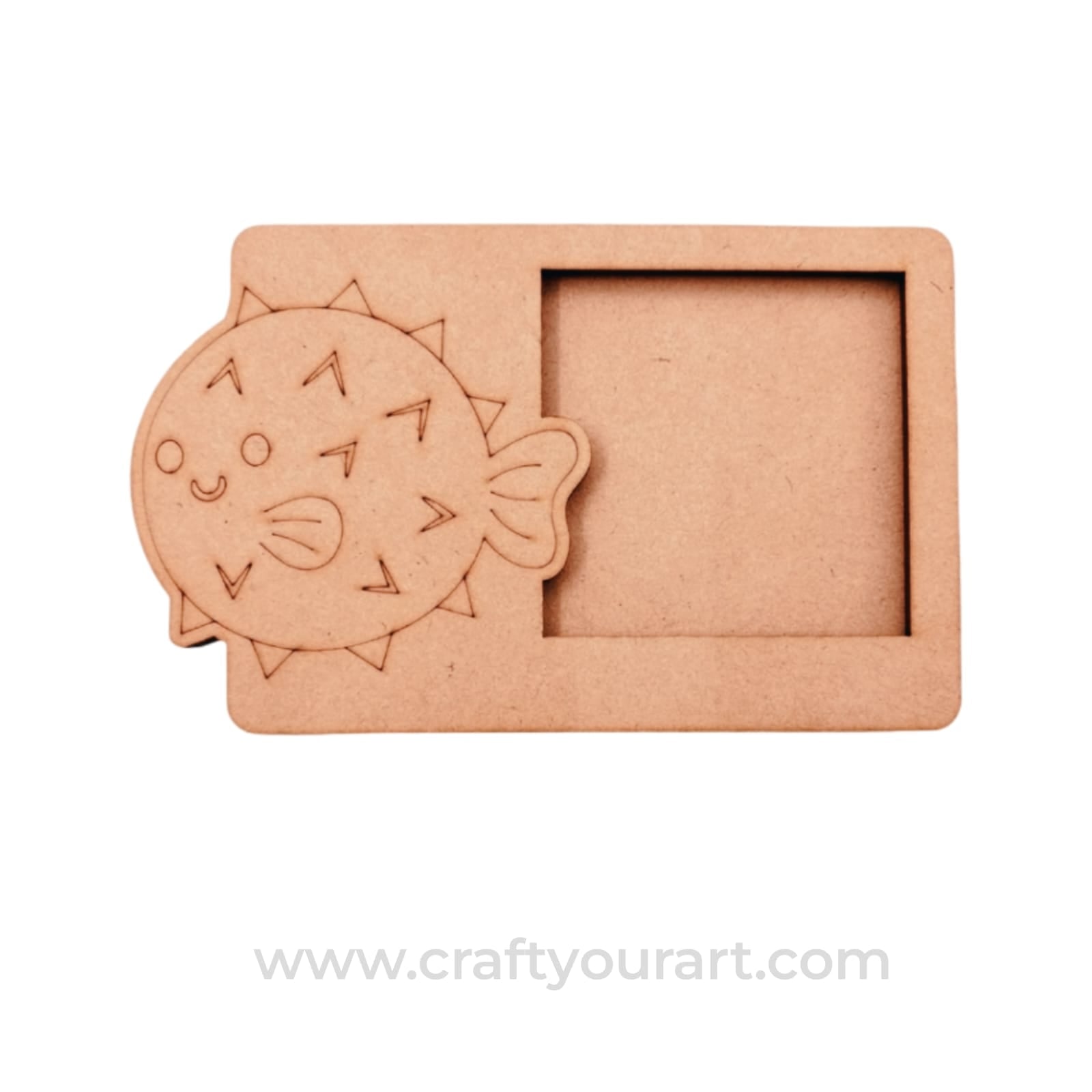Fish Three Layered Photo Frame MDF Design 1
