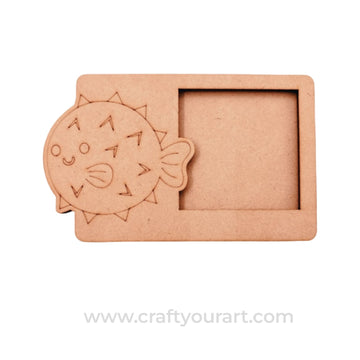 Fish Three Layered Photo Frame MDF Design 1