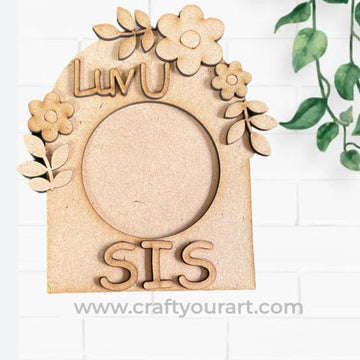 Floral Arch Sis Mini Photo Frame – MDF
