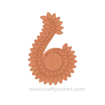 Floral Diya Tealight Holder Pre Marked MDF Design 9