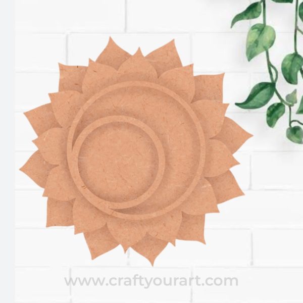 Floral Tealight Holder MDF Design 1