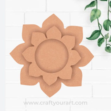 Floral Tealight Holder MDF Design 3