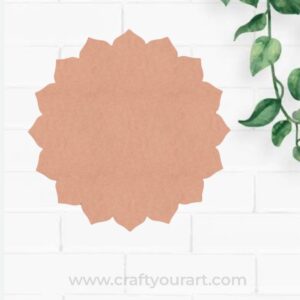 Plain MDF Mandala Flower Cutout MDF Design 4