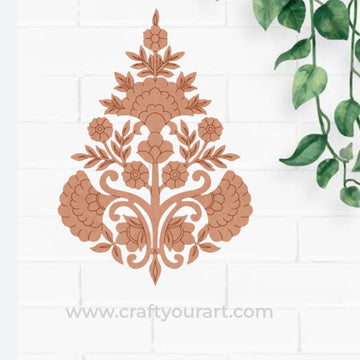 Flower Motif Pre Marked MDF Design 3