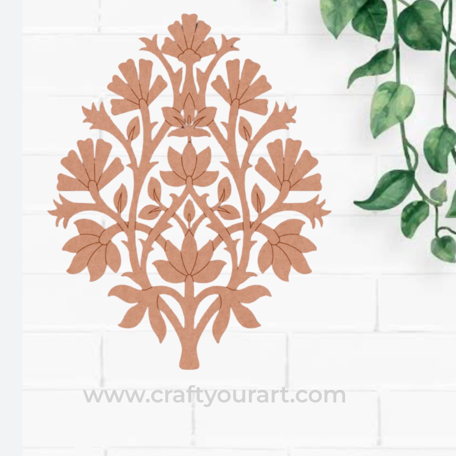 Flower Motif Pre Marked MDF Design 4
