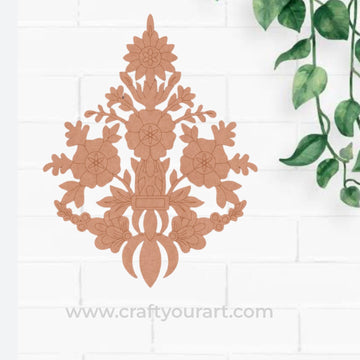 Flower Motif Pre Marked MDF Design 6