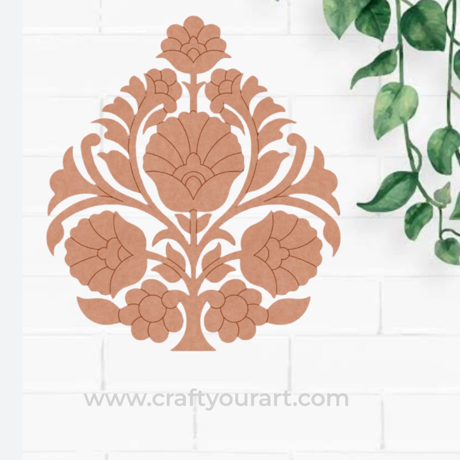 Flower Motif Pre Marked MDF Design 7