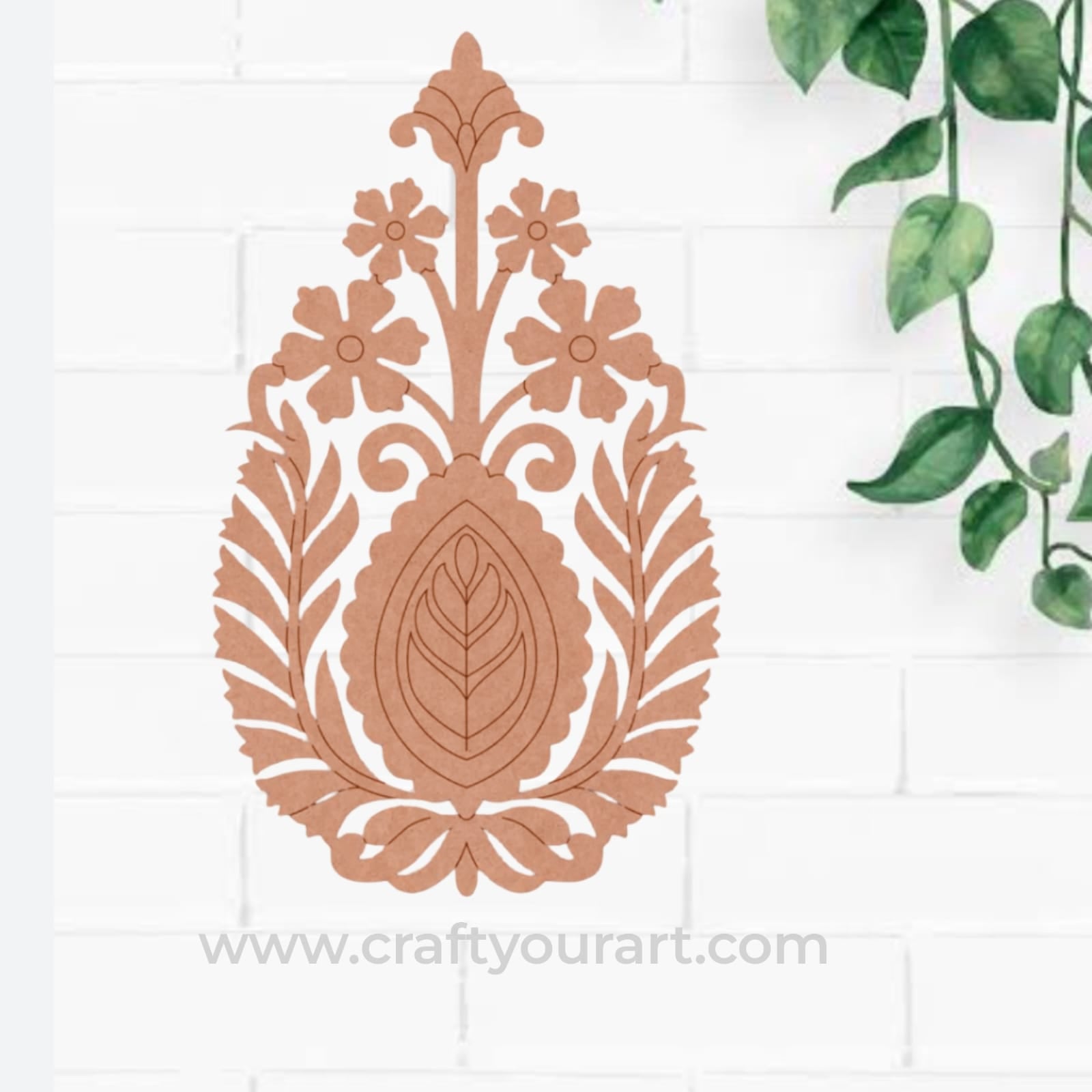 Flower Motif Pre Marked MDF Design 8