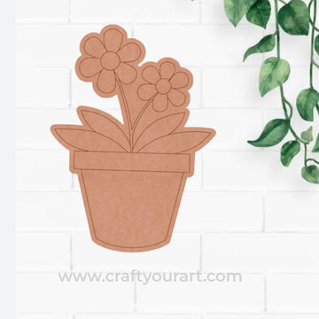 Flower Plant Pre Marked MDF Design 1