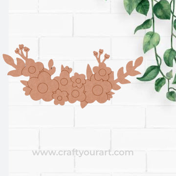 Flower Pre Marked Base MDF Design 1