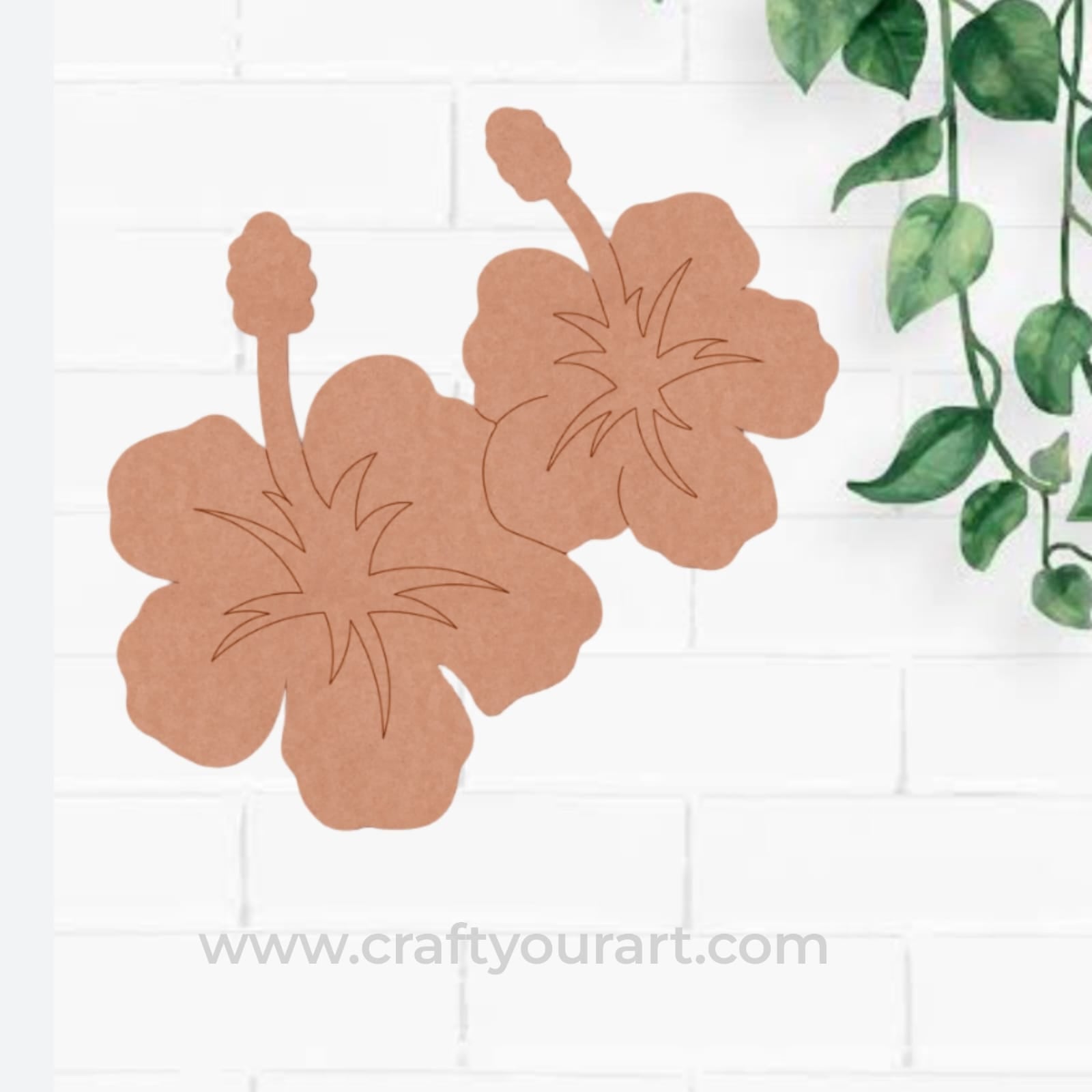 Flower Pre Marked MDF Design 1