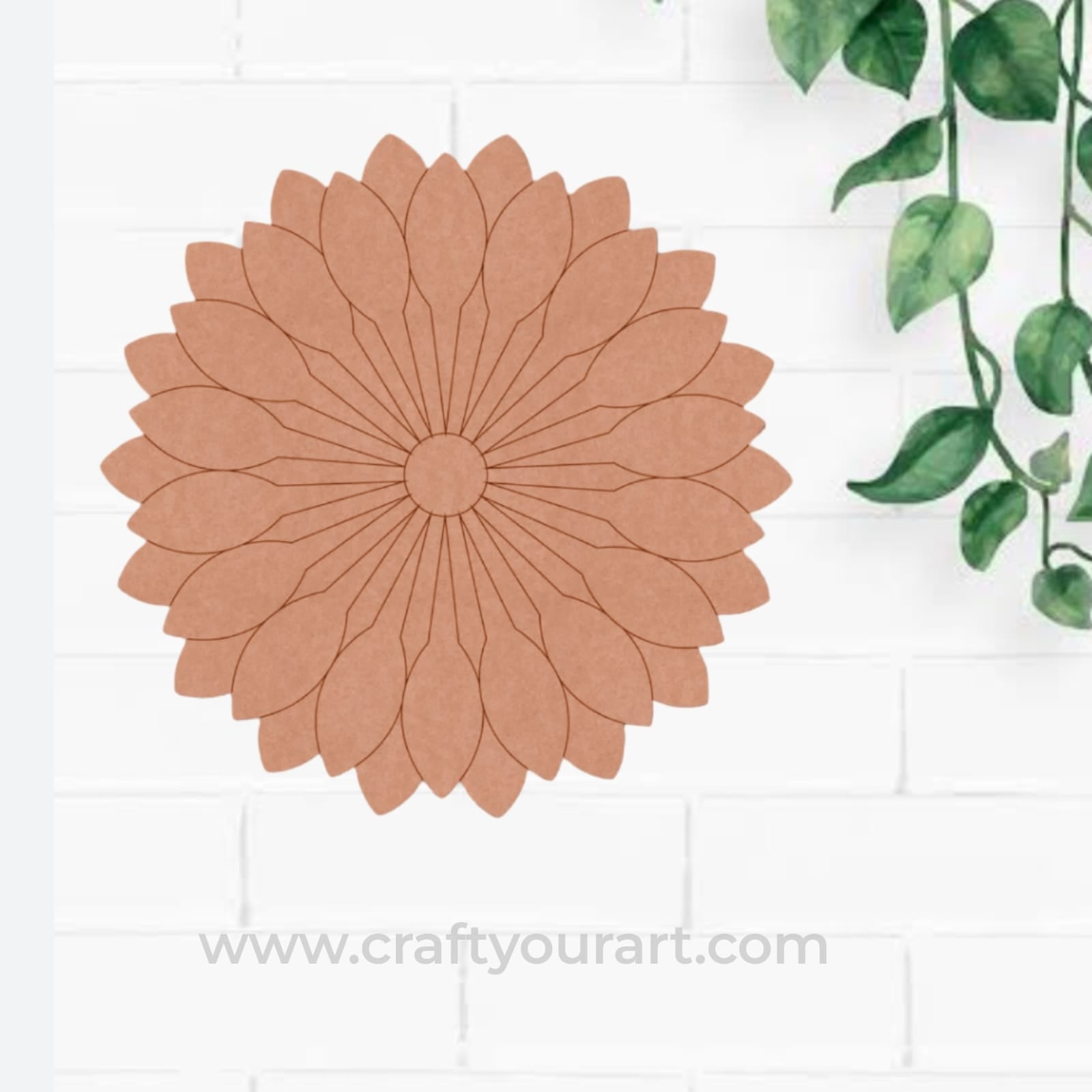Flower Pre Marked MDF Design 3