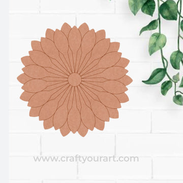 Flower Pre Marked MDF Design 3