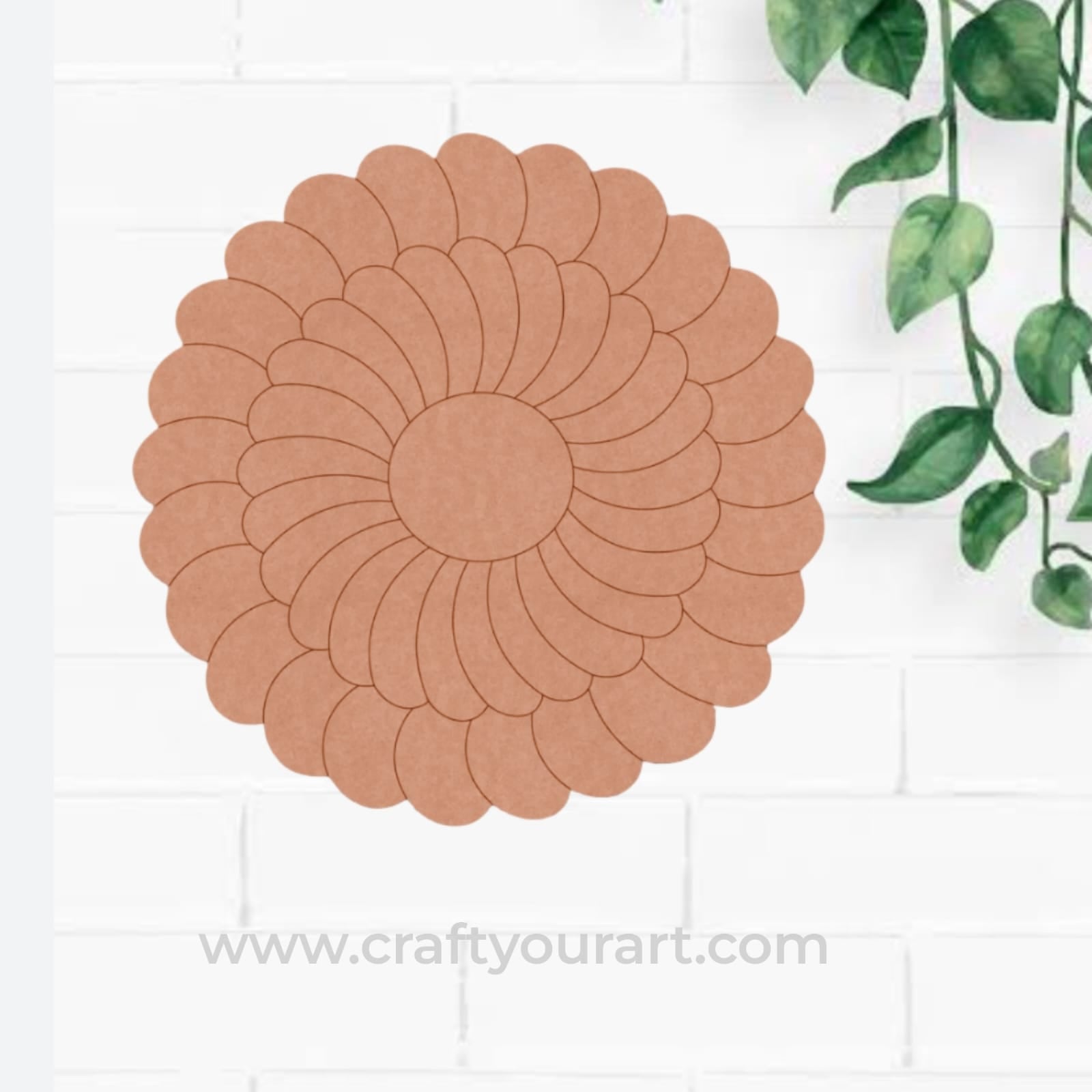Flower Pre Marked MDF Design 5