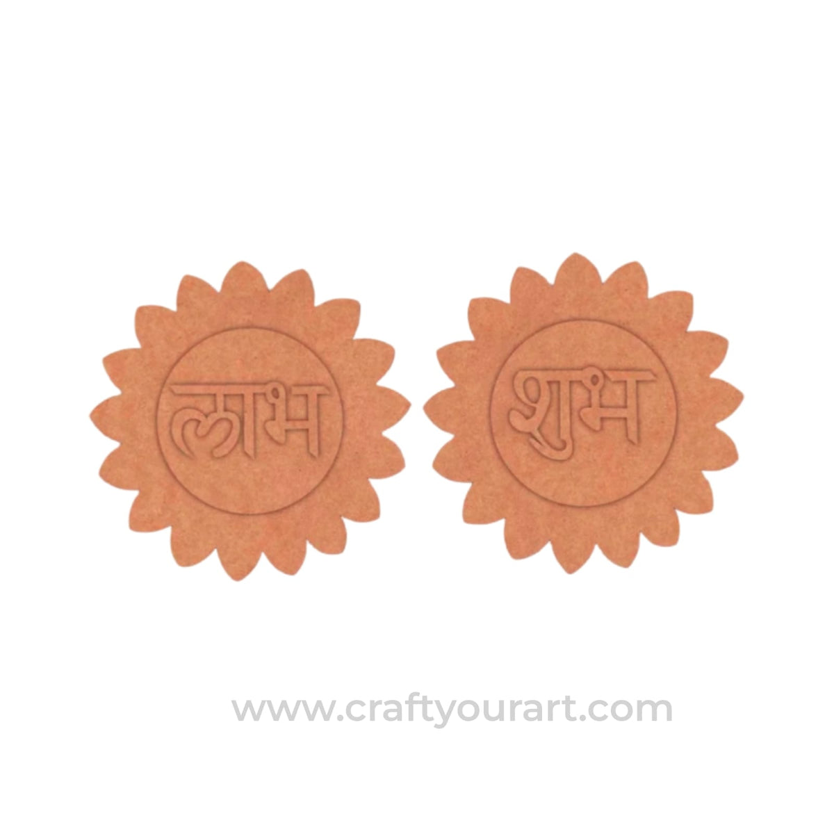 Flower Shubh Labh Base MDF Design 83
