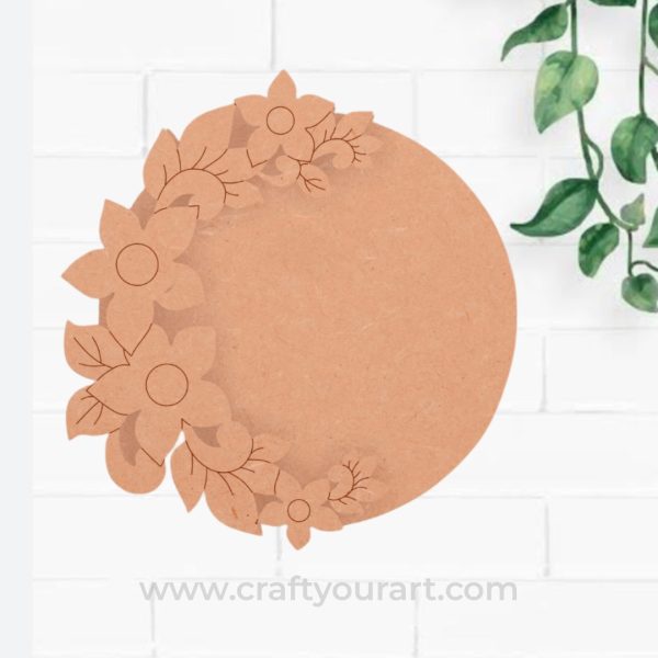 Flower Tealight Holder MDF Design 1