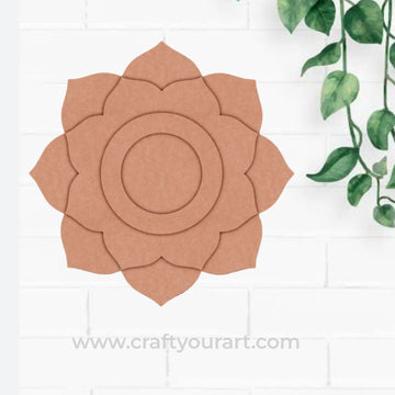 Flower Tealight Holder MDF Design 3