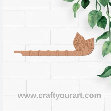Flute Peacock Feathers MDF Design 45