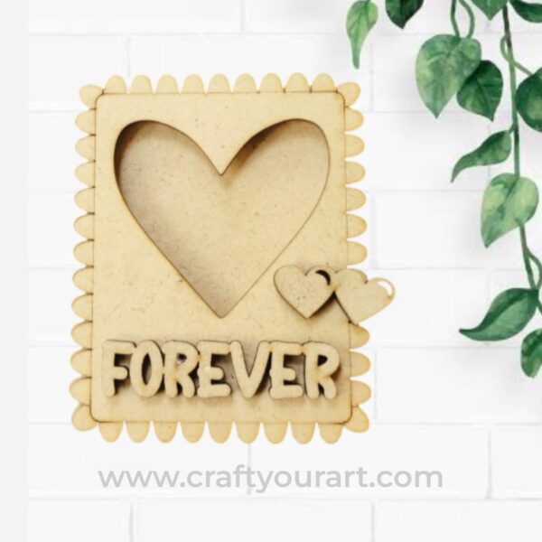 Forever Hearts Mini Photo Frame MDF Design 2