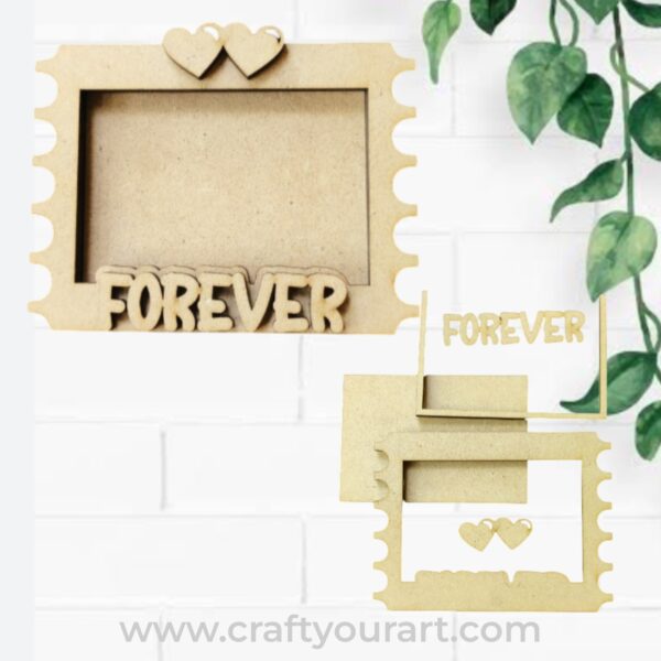 Forever Hearts Mini Photo Frame MDF Design 1