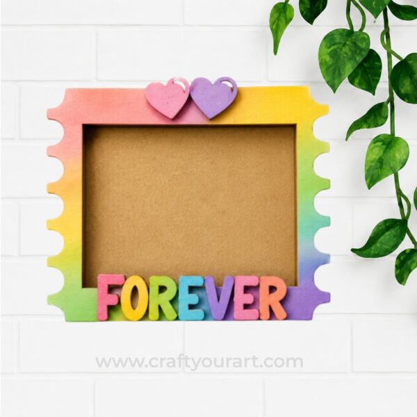 Forever Hearts Mini Photo Frame MDF Design 1