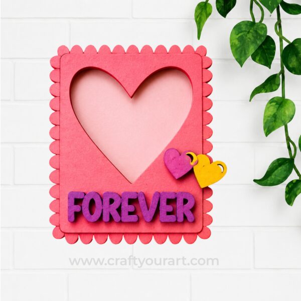 Forever Hearts Mini Photo Frame MDF Design 2