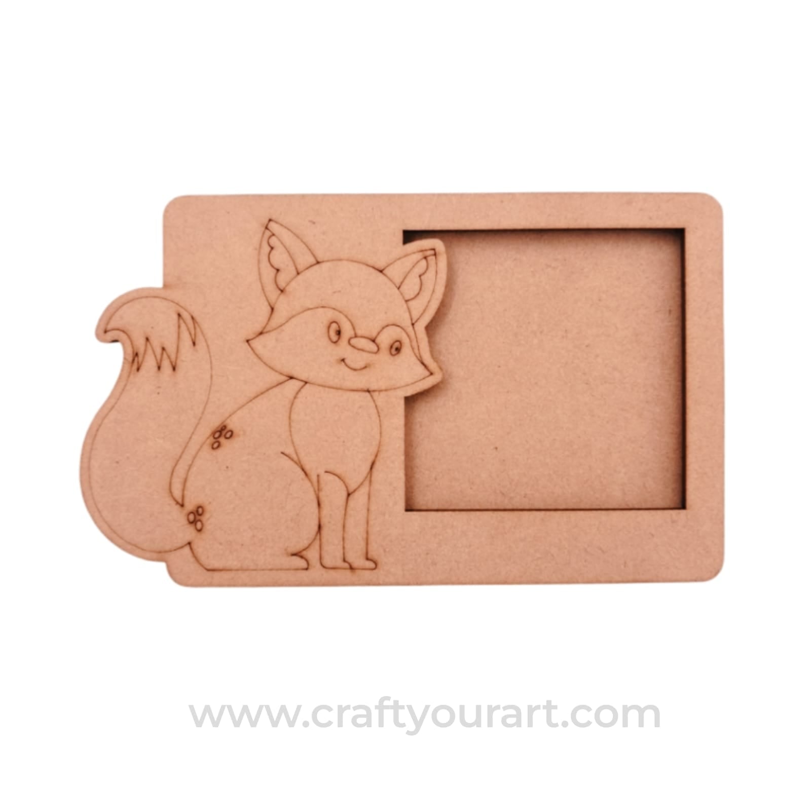 Fox Three Layered Photo Frame MDF Design 1