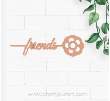 Friends Bookmark MDF Design 21