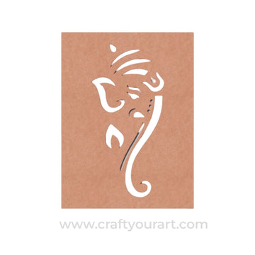 Ganesha Base Cutout MDF Design 10