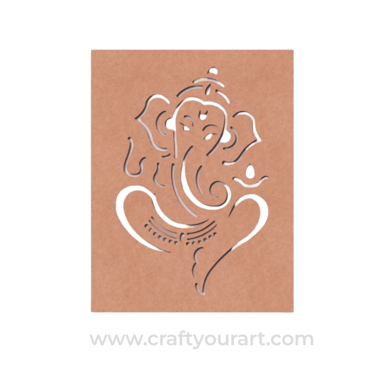 Ganesha Base Cutout MDF Design 12
