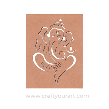 Ganesha Base Cutout MDF Design 12
