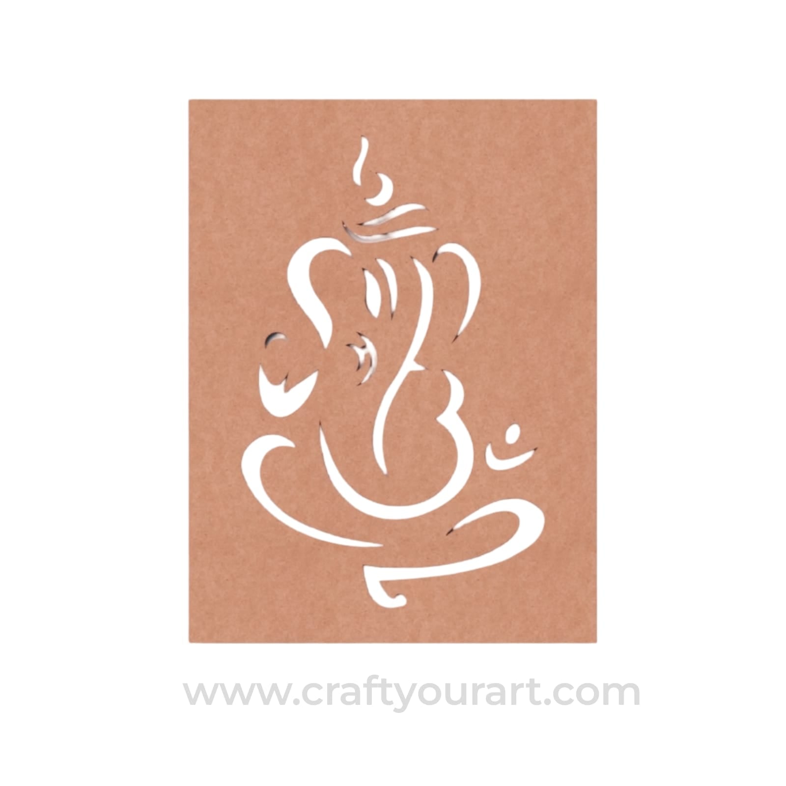Ganesha Base Cutout MDF Design 9