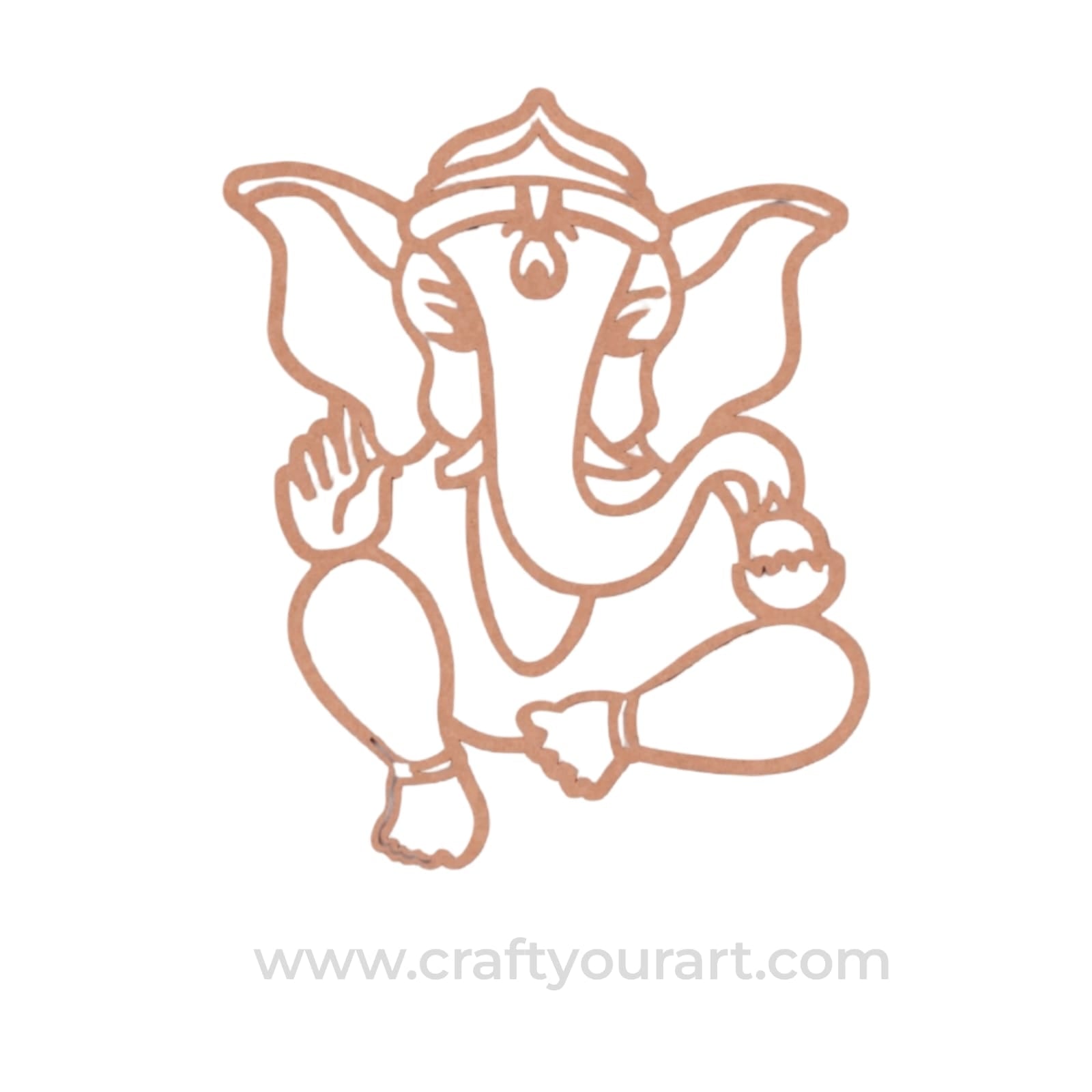 Ganesha Cutout MDF Design 13