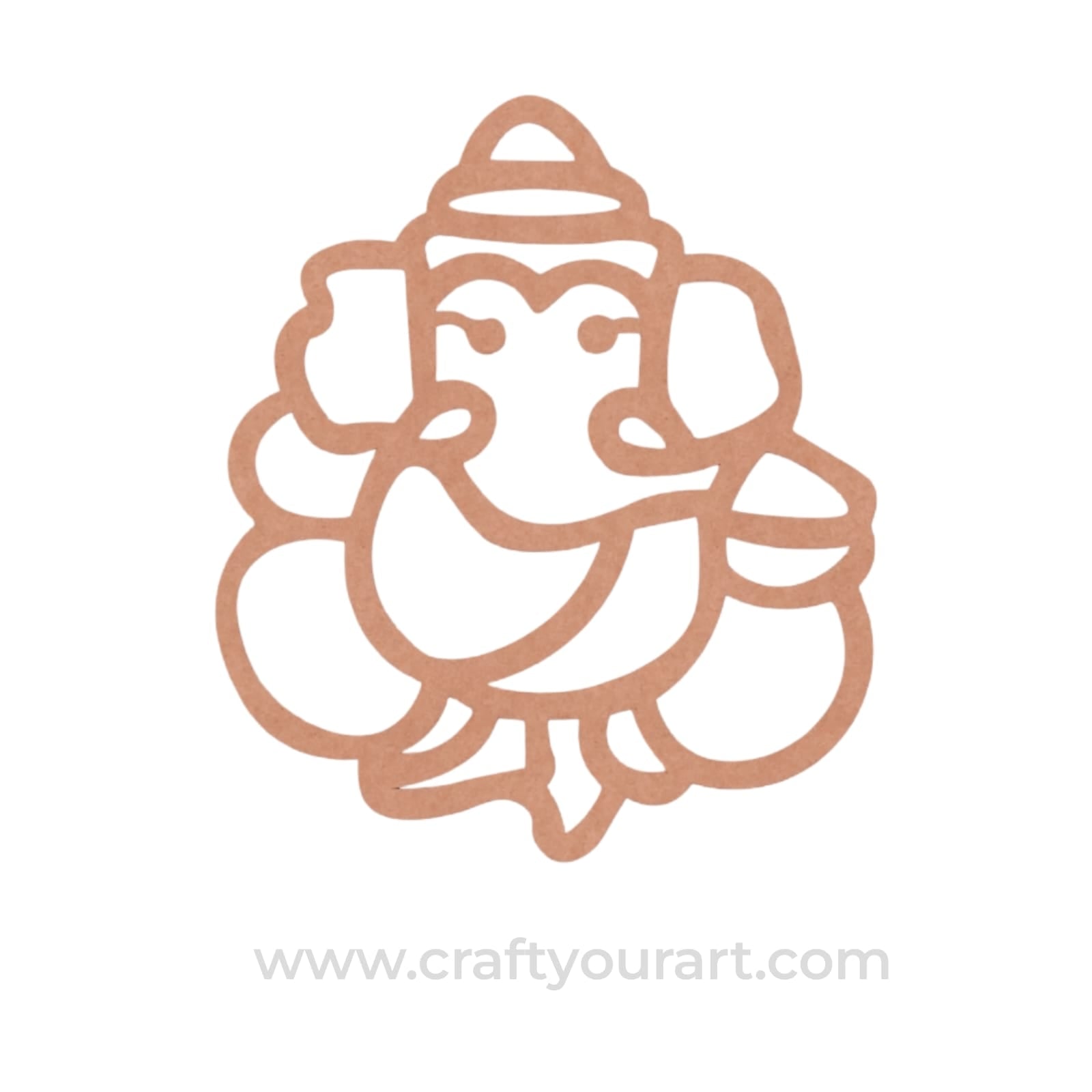 Ganesha Cutout MDF Design 14