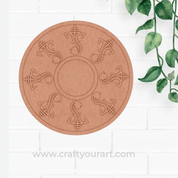 Ganesha Diya Tealight Holder MDF Design 1