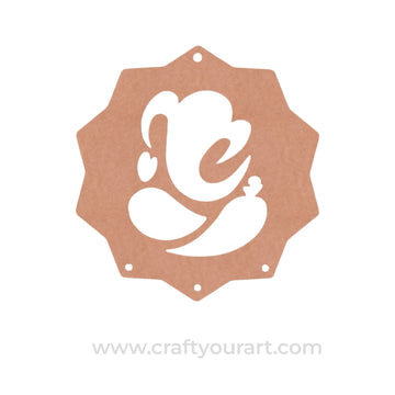Ganesha Hanging Cutout MDF Design 2