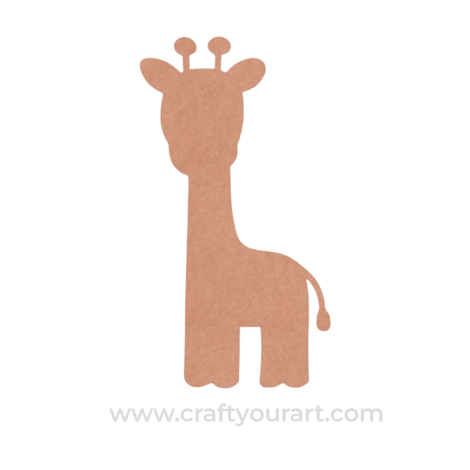 Giraffe Cutout MDF Design 3