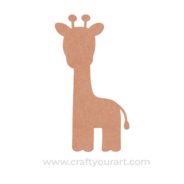 Giraffe Cutout MDF Design 3