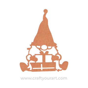 Gnome Christmas Cutout MDF Design 1