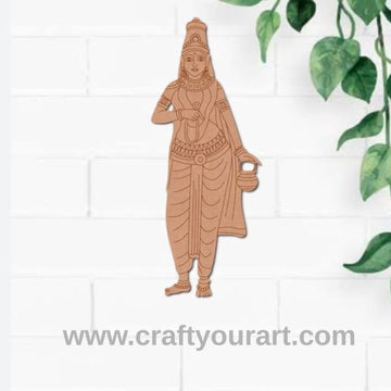 Goddess Brahmacharini Pre Marked MDF Design 15