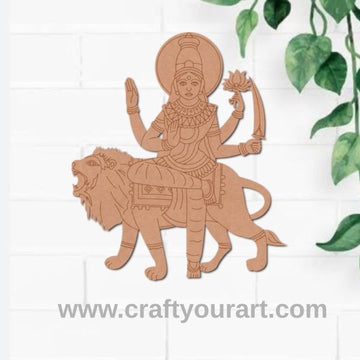Goddess Katyayani Pre Marked MDF Design 16
