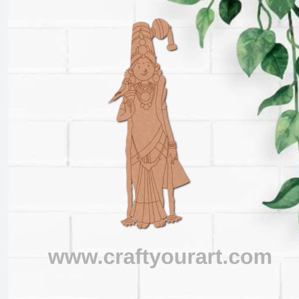Goddess Meenakshi Pre Marked MDF Design 19