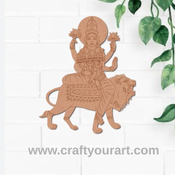 Goddess Skandamata Pre Marked MDF Design 25