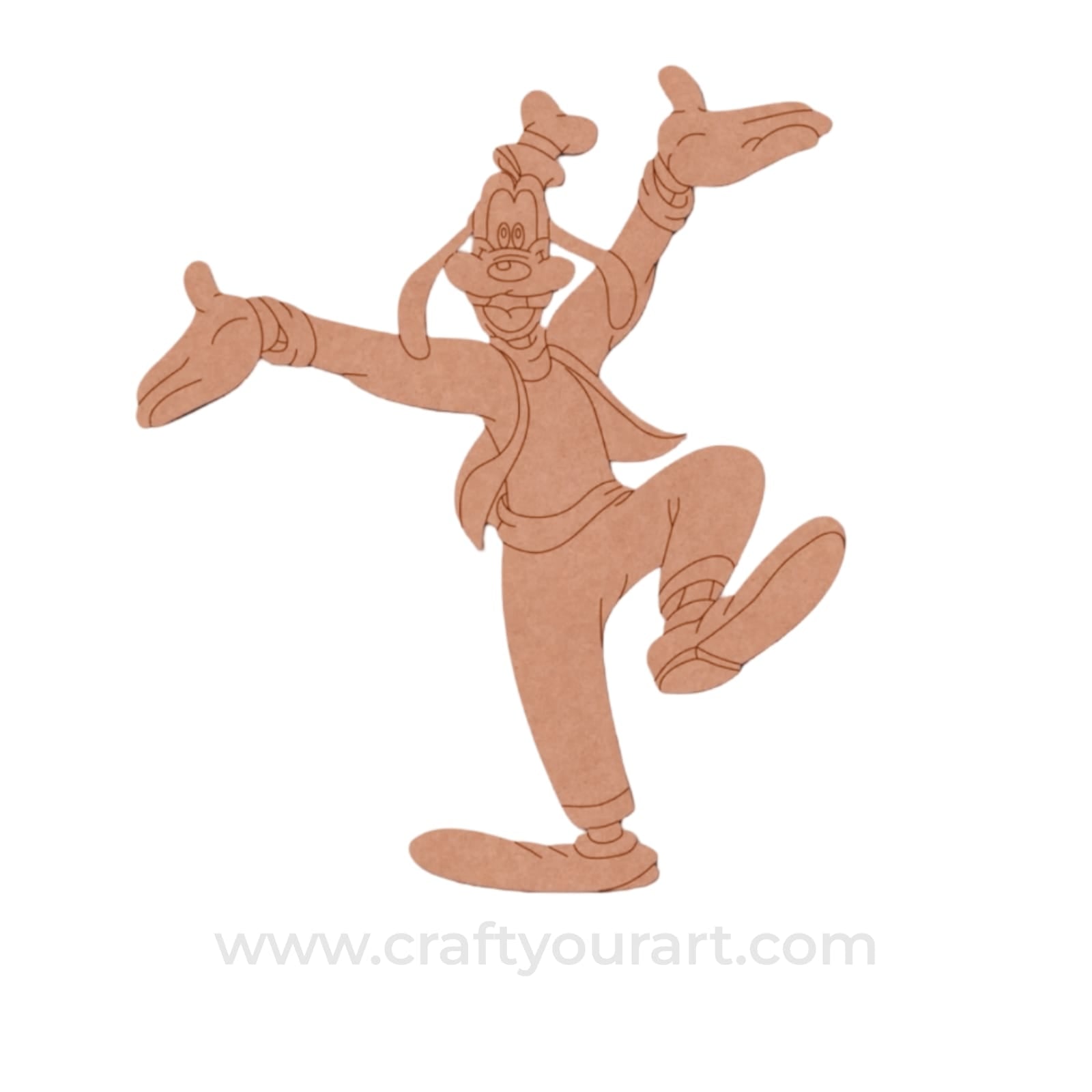 Goofy Dog Mickey Mouse Pre Marked MDF Design 2