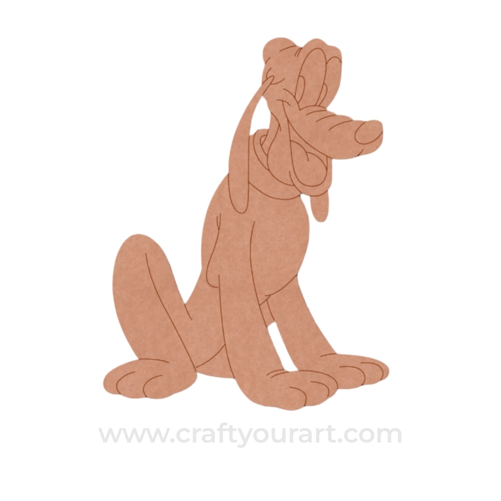 Goofy Dog Mickey Mouse Pre Marked MDF Design 3