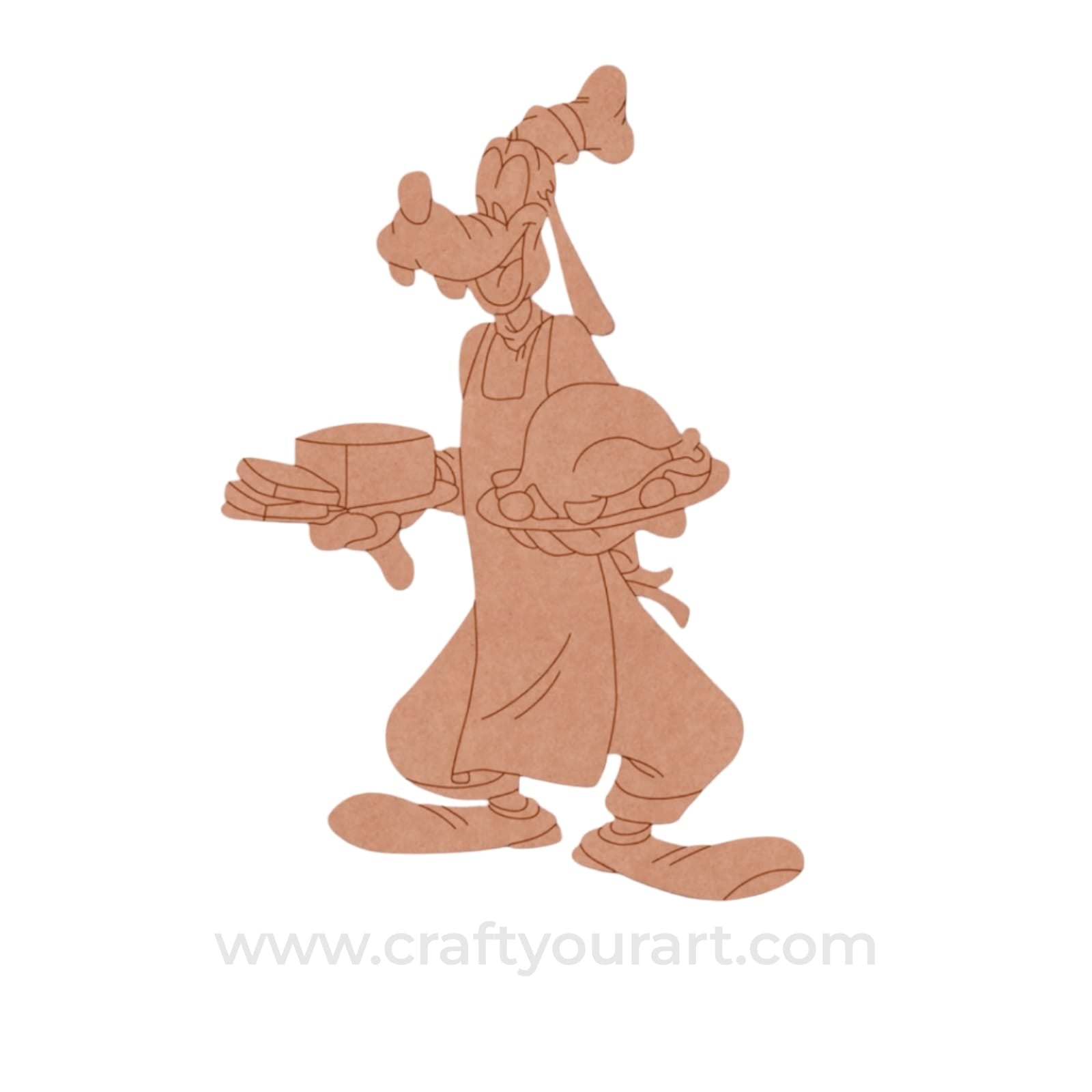 Goofy Dog Mickey Mouse Pre Marked MDF Design 4